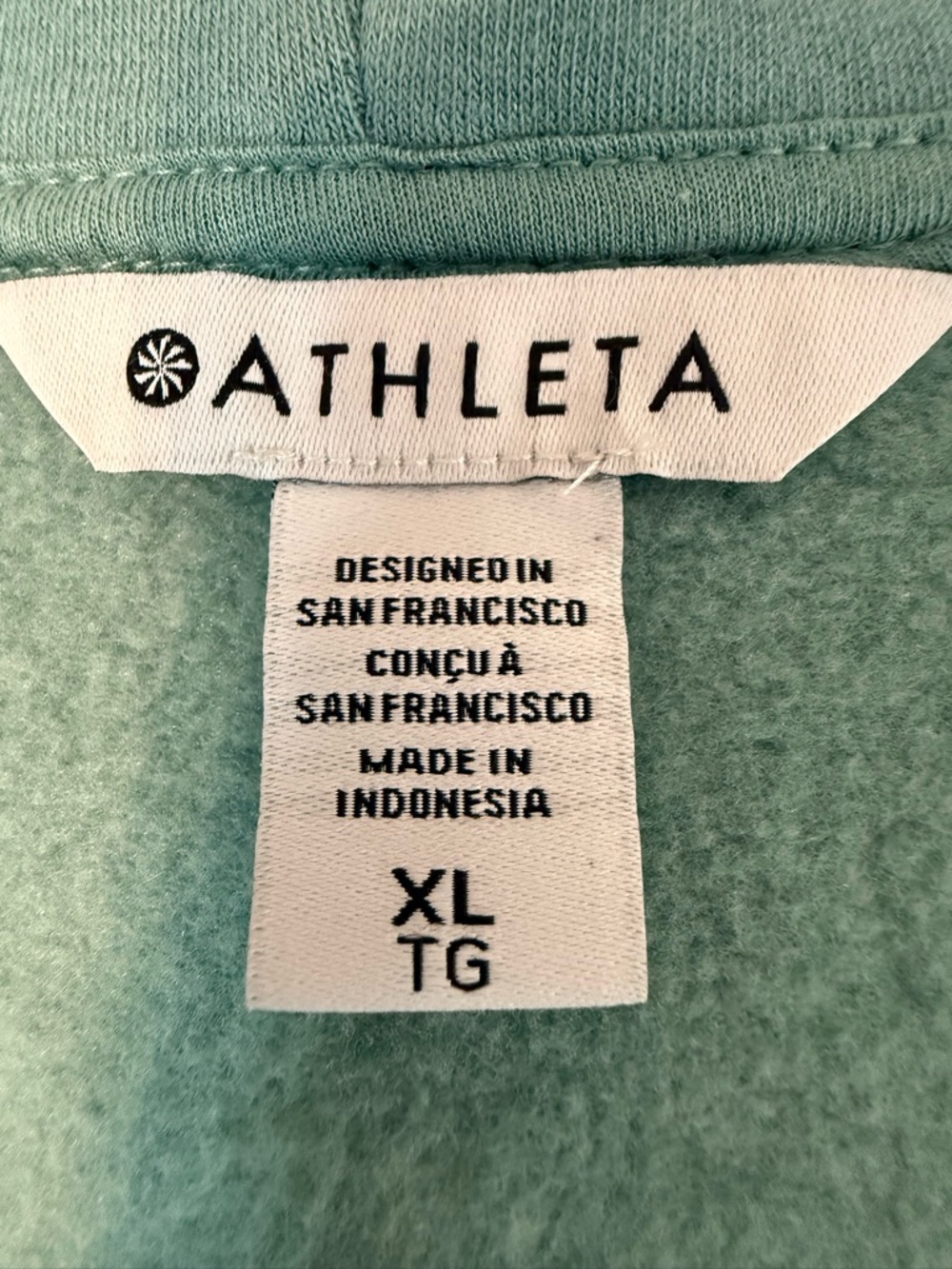 Athleta Forever Fleece Juniper full zip - Picture 4 of 7